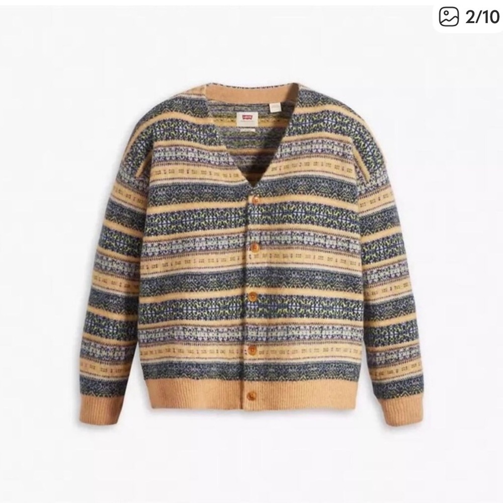 Levi's Men's Multicolor Striped Cardigan